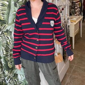Tommy Hilfiger | Vintage 90’s Collegiate Button Up Cardi XXL